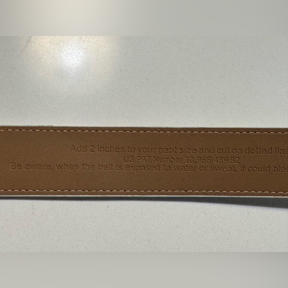 Nextbelt Mens Ratchet Golf Belt White With Gun Metal Buckle CUT TO SIZE 32" - Picture 7 of 10